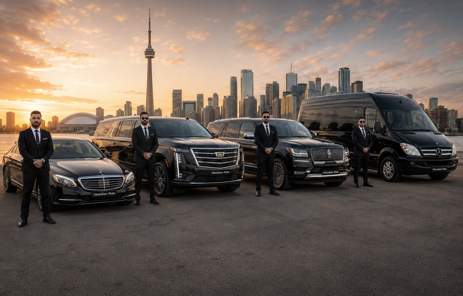 Luxury chauffeur fleet available for Brampton limo service